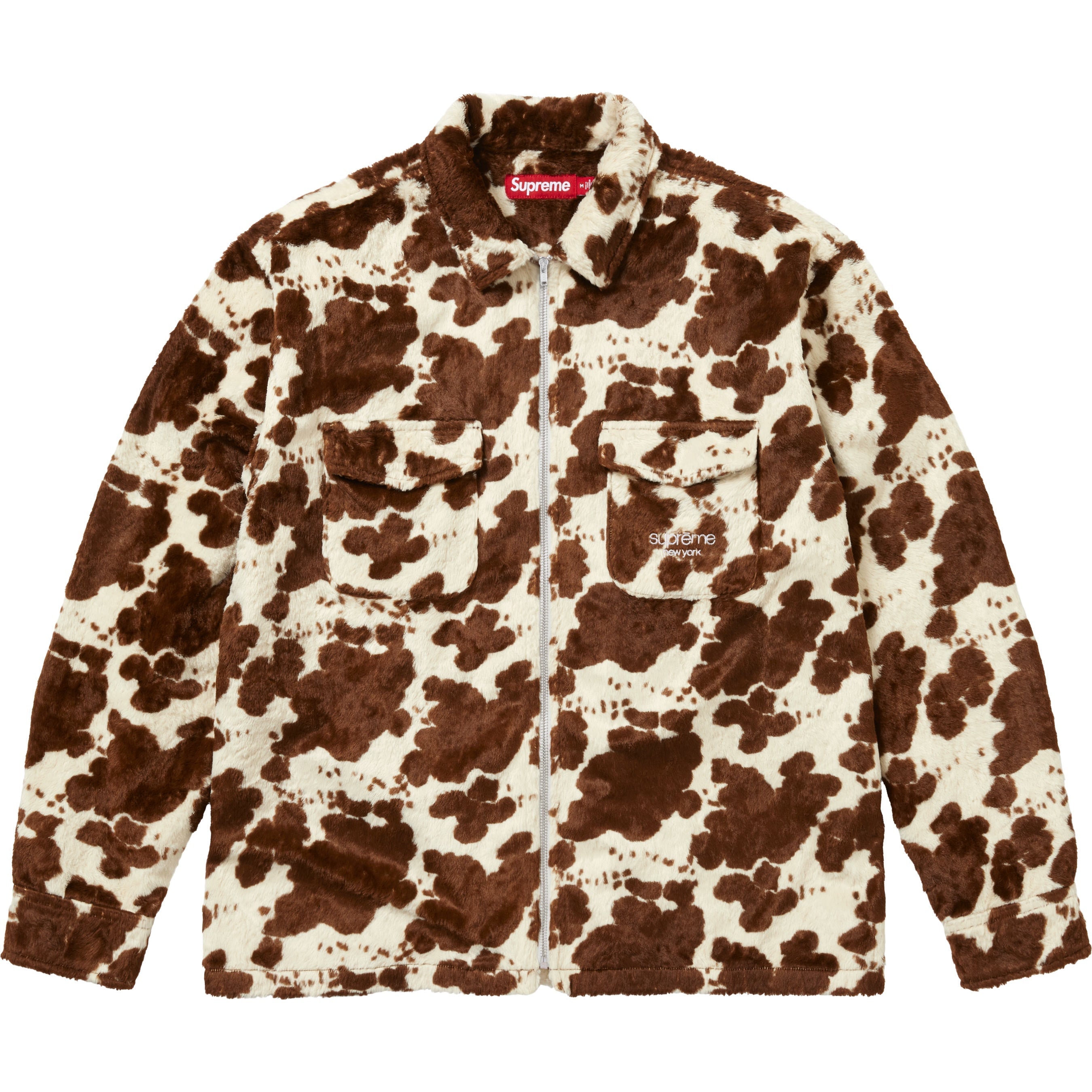 Faux Fur Zip Up Shirt view 2